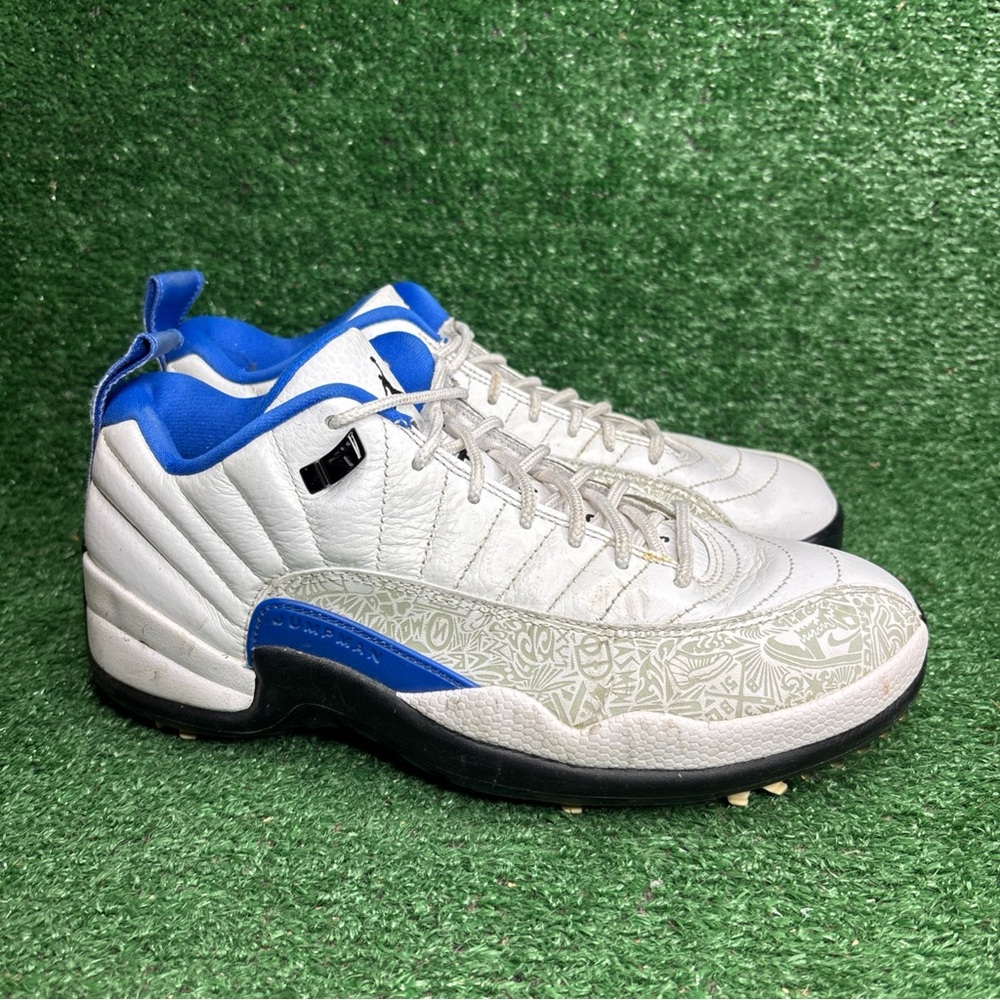 Air Jordan 12 Golf Low White Game Royal Men's Size 8